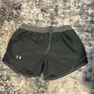Under Armour Gray Athletic Shorts Lightweight Moisture-Wicking